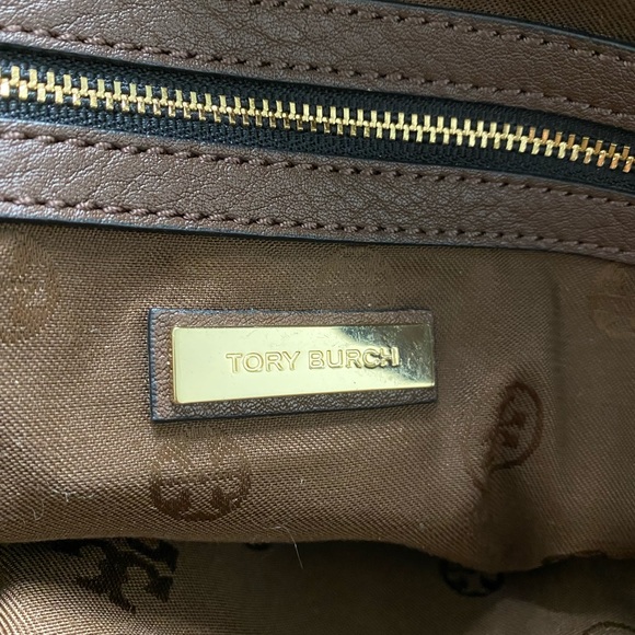 Tory Burch Robinson pebbled leather 3 zip satchel - Picture 7 of 8